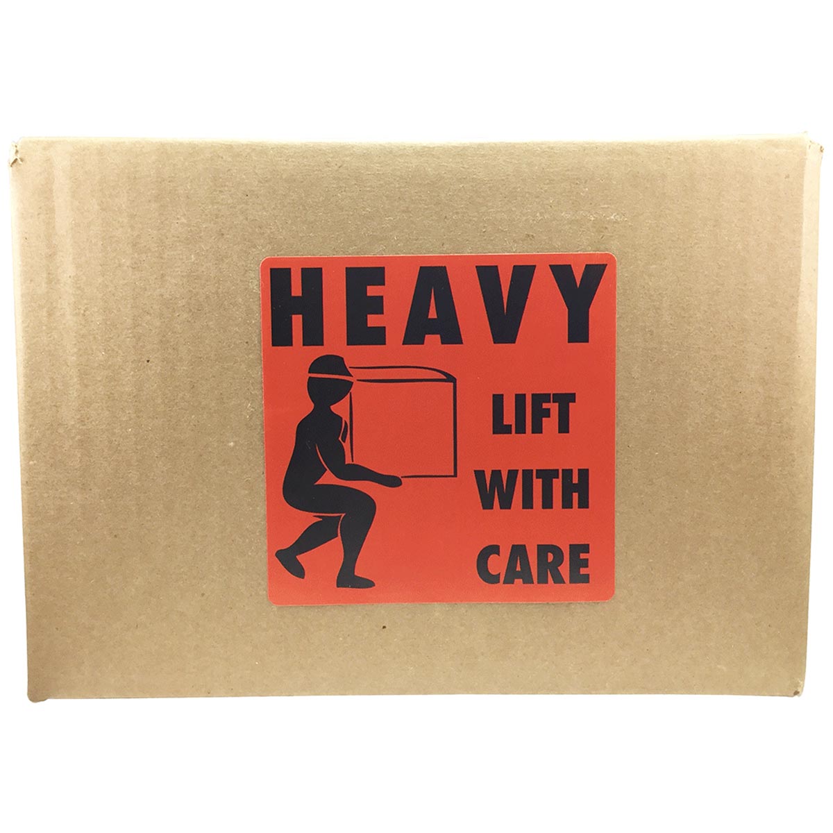 HEAVY Lift With Care Warning Labels 4 x 4" Square Quantity 500 HEAVY Lift With Care Warning Labels 4 x 4" Square Quantity 500