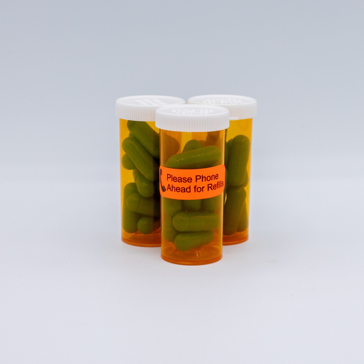 Please Phone Ahead For Refills Warning Labels .5" x 1.5" QTY 500 Please Phone Ahead For Refills Warning Labels .5" x 1.5" QTY 500