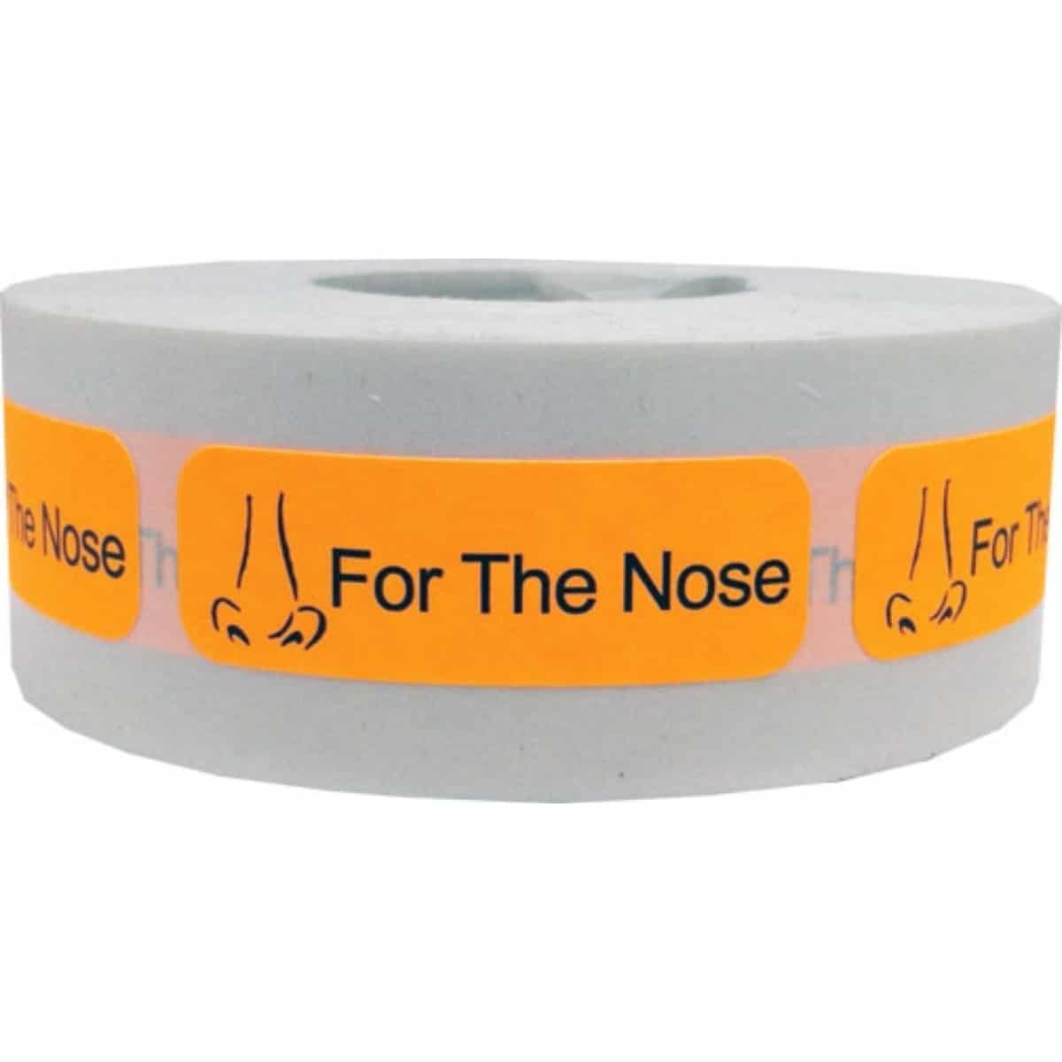 For The Nose Warning Labels .5" x 1.5" QTY 500 For The Nose Warning Labels .5" x 1.5" QTY 500