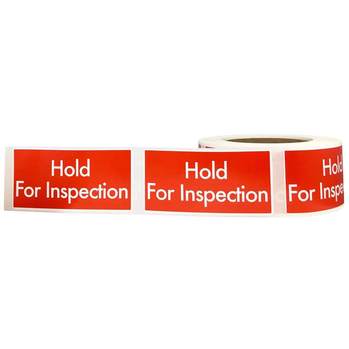 2 x 4" Hold For Inspection Warehouse Labels Quantity 500