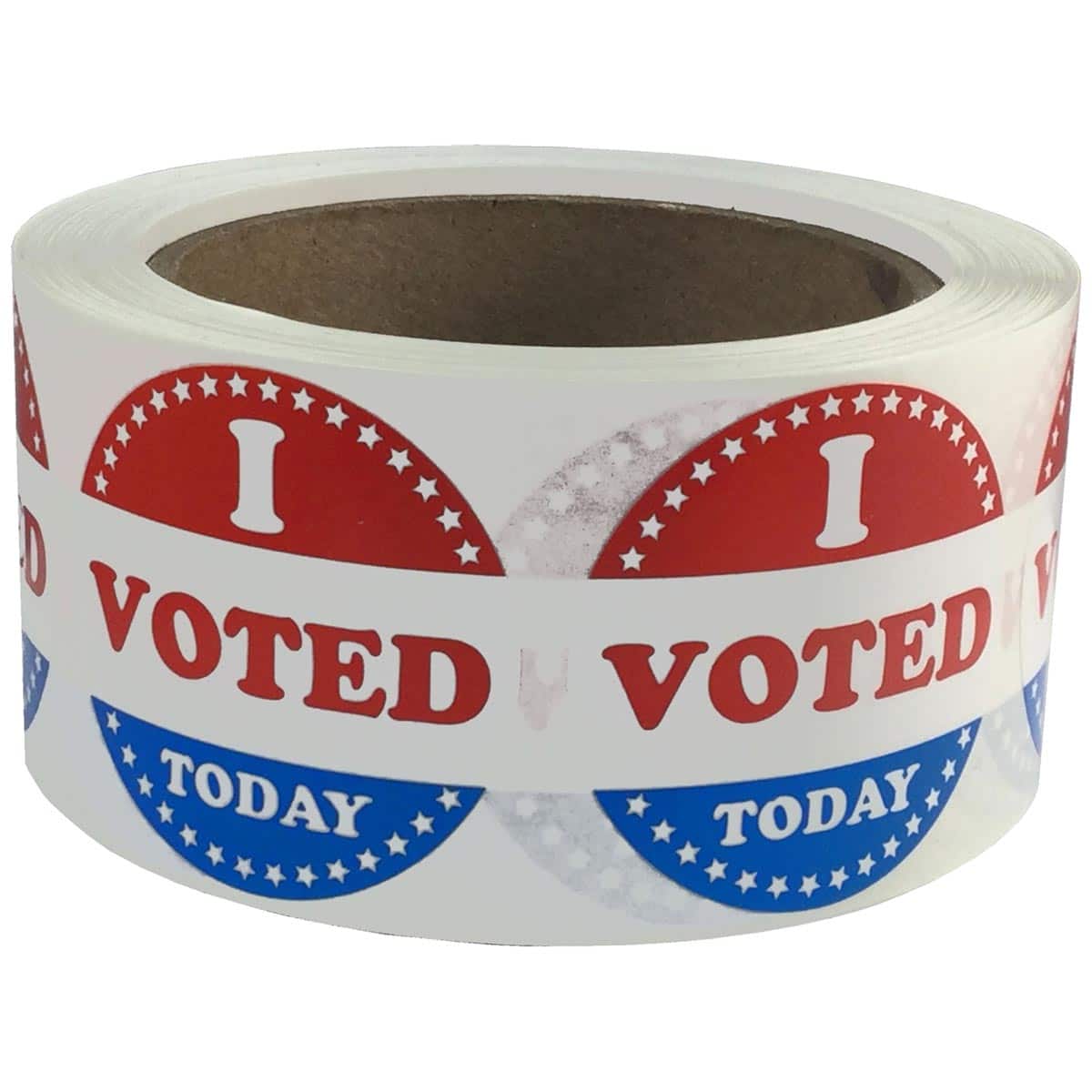 I Voted Stickers with Checkmark Semi-Gloss 2" Quantity 500 I Voted Stickers with Checkmark Semi-Gloss 2" Quantity 500