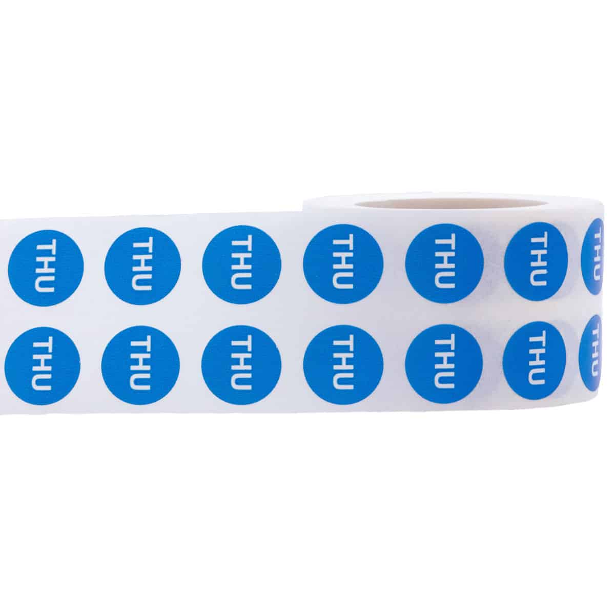 Small Thursday Colored Day Stickers 1/2" Round Quantity 1,000 Small Thursday Colored Day Stickers 1/2" Round Quantity 1,000