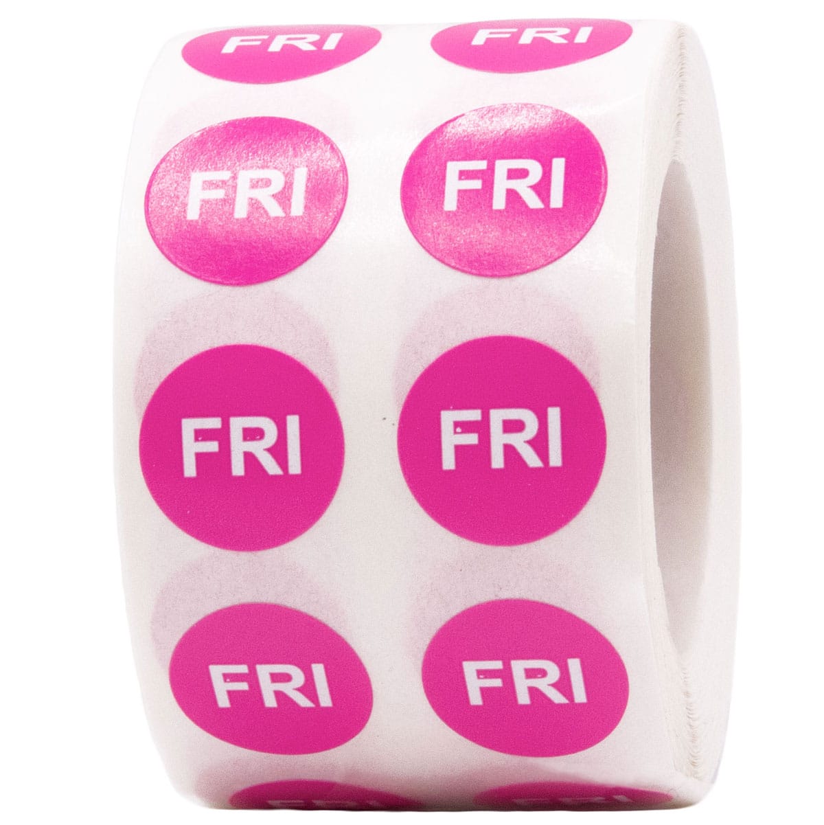 Small Friday Colored Day Stickers 1/2" Round Quantity 1,000 Small Friday Colored Day Stickers 1/2" Round Quantity 1,000
