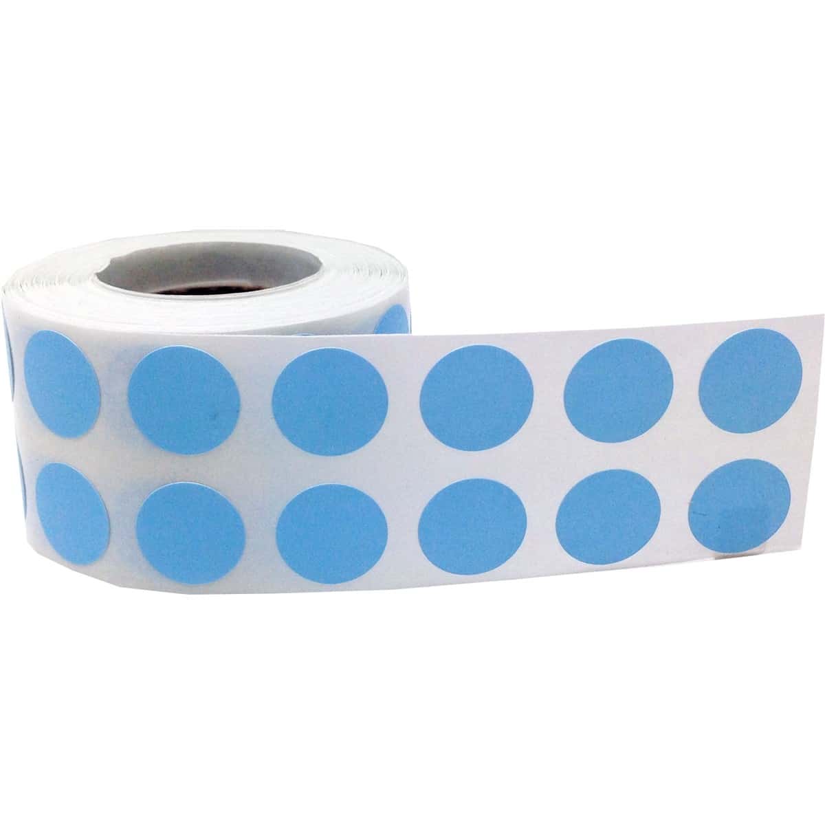 Small Baby Blue Dot Stickers 1/2" Round QTY 1,000 Small Baby Blue Dot Stickers 1/2" Round QTY 1,000