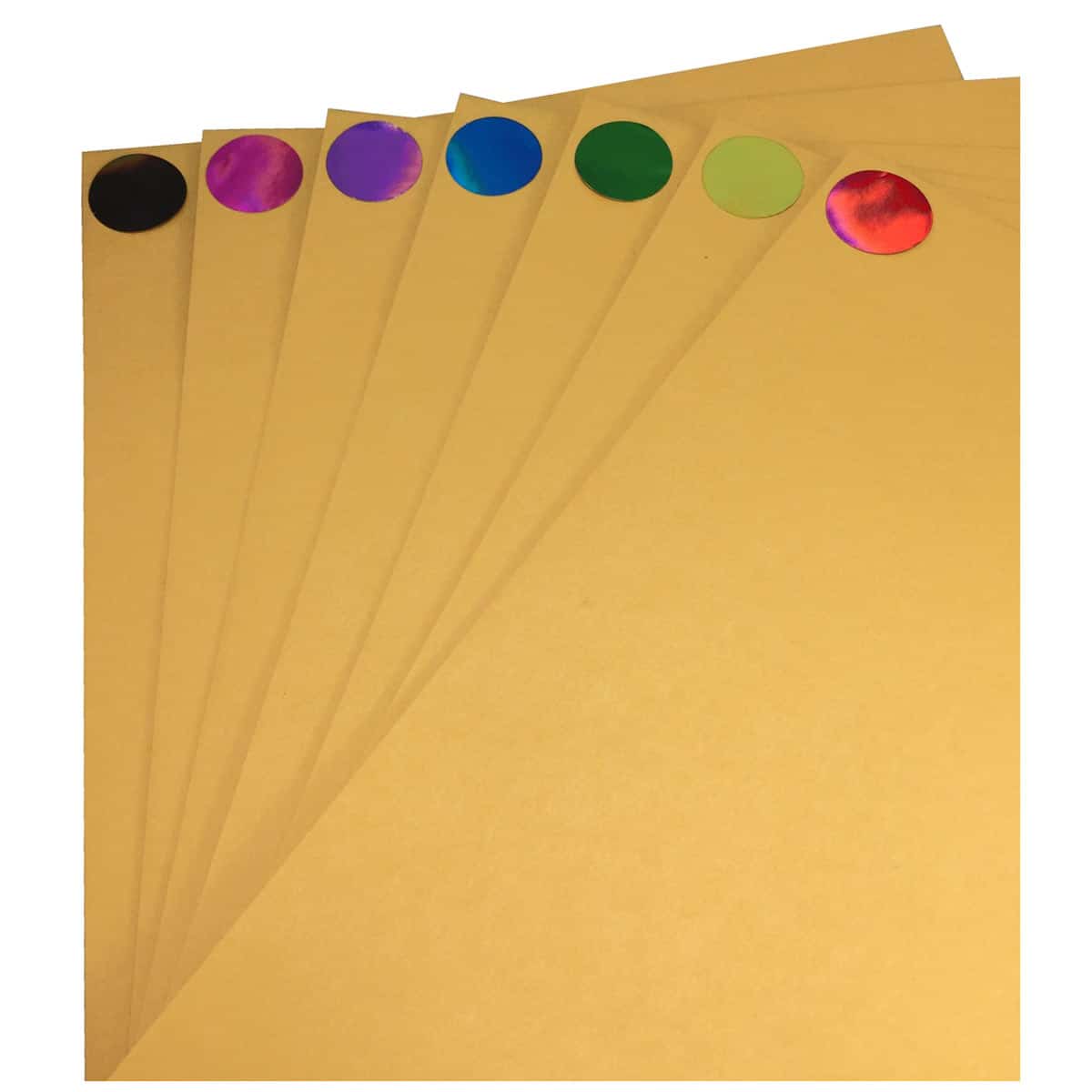 Holographic Yellow Labels 3/4" Round QTY 500