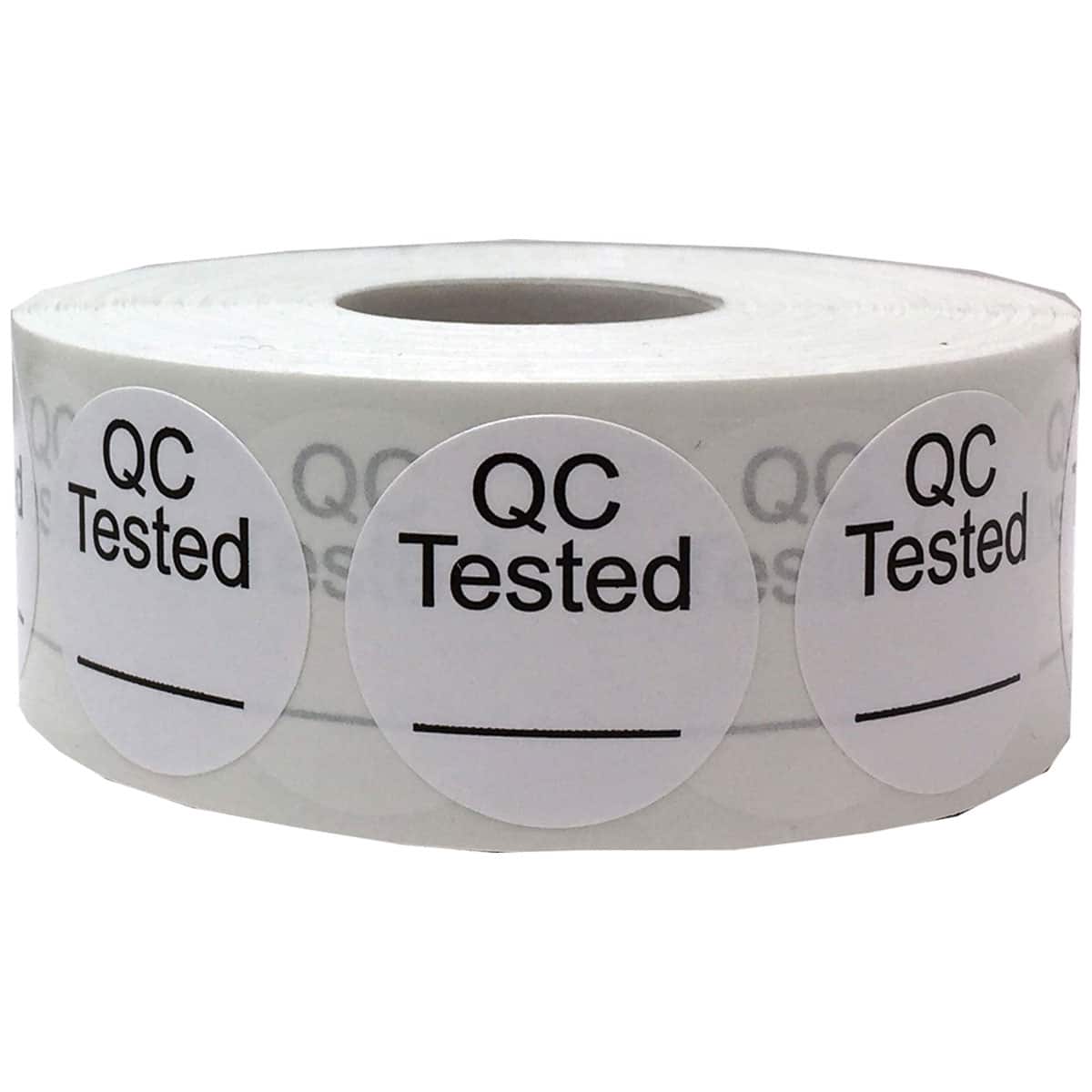 Writable QC Tested Labels 1" Round Quantity 500 Writable QC Tested Labels 1" Round Quantity 500