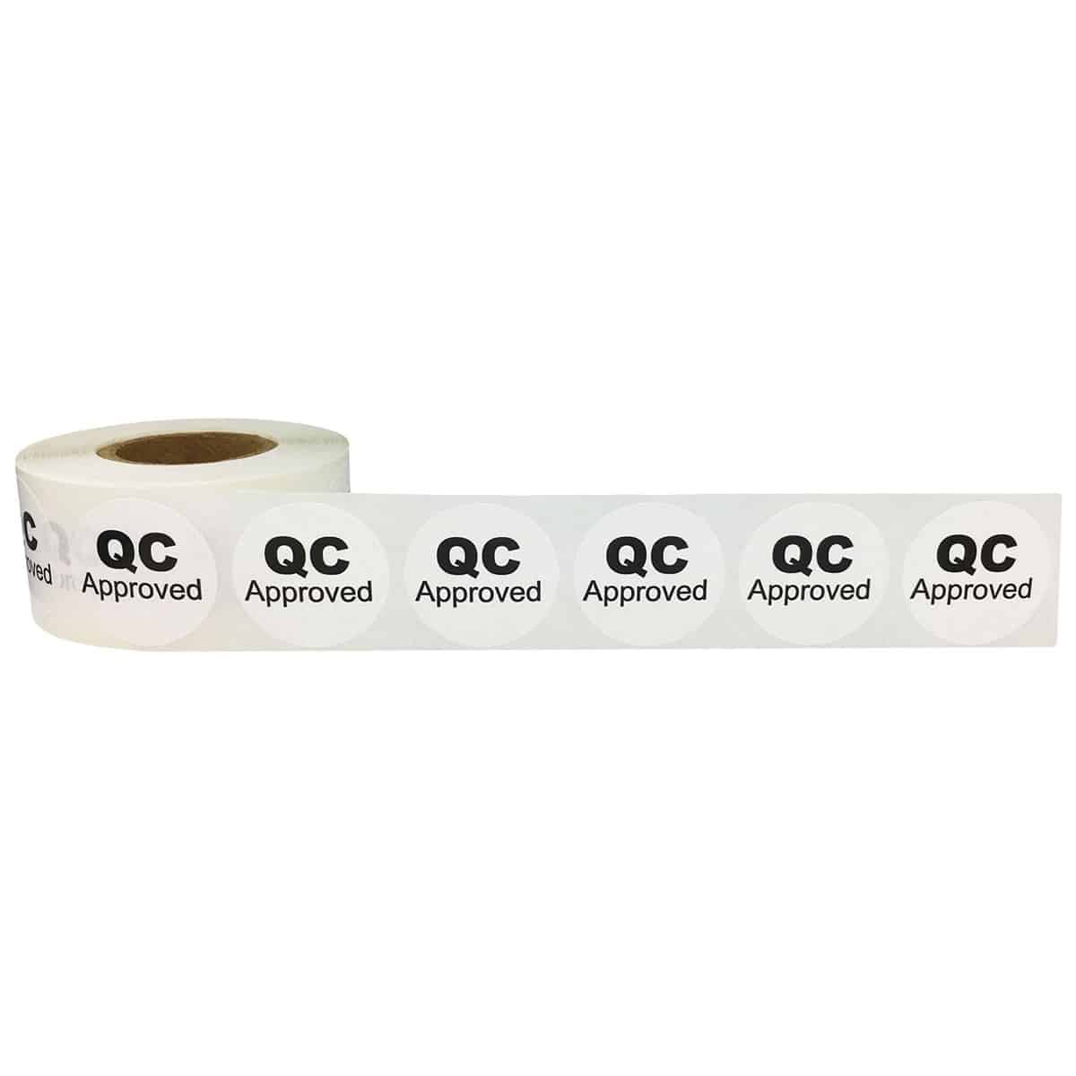 QC Approved Labels 1" Round Quantity 500 QC Approved Labels 1" Round Quantity 500