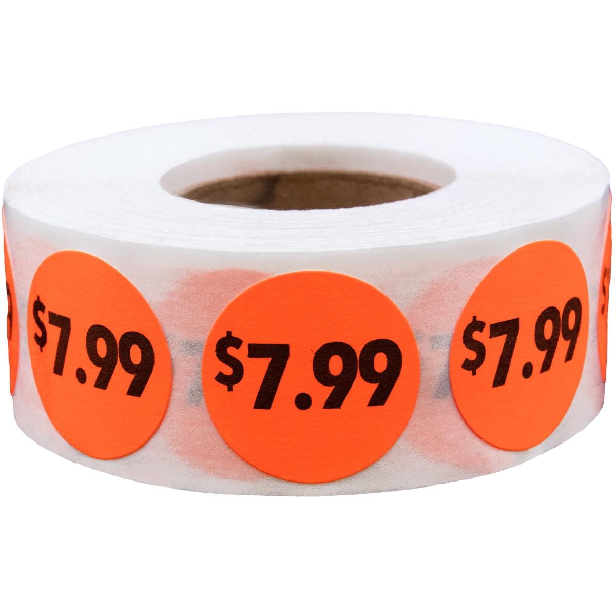 Fluorescent Red $7.99 Pricing Stickers 3/4" Round QTY 500 Fluorescent Red $7.99 Pricing Stickers 3/4" Round QTY 500
