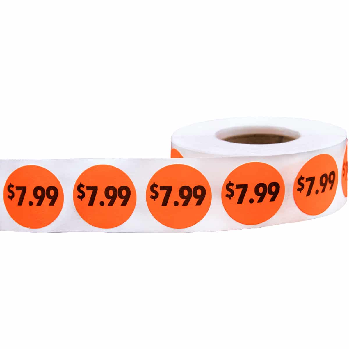 Fluorescent Red $7.99 Pricing Stickers 3/4" Round QTY 500 Fluorescent Red $7.99 Pricing Stickers 3/4" Round QTY 500