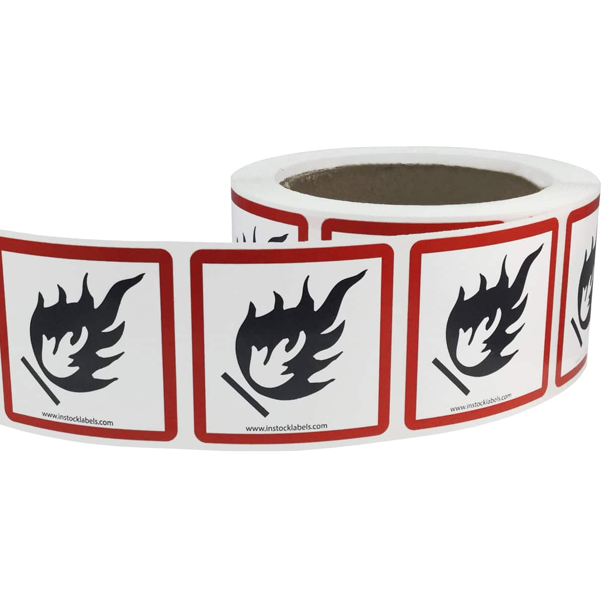 Flame Pictogram International GHS Warning Labels QTY 500