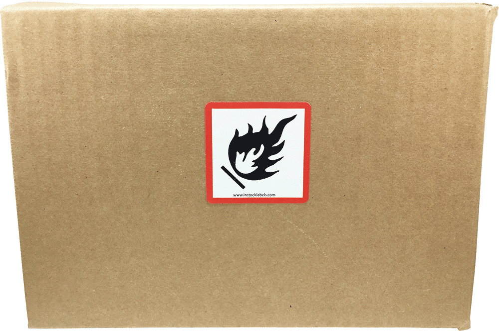 Flame Pictogram International GHS Warning Labels QTY 500