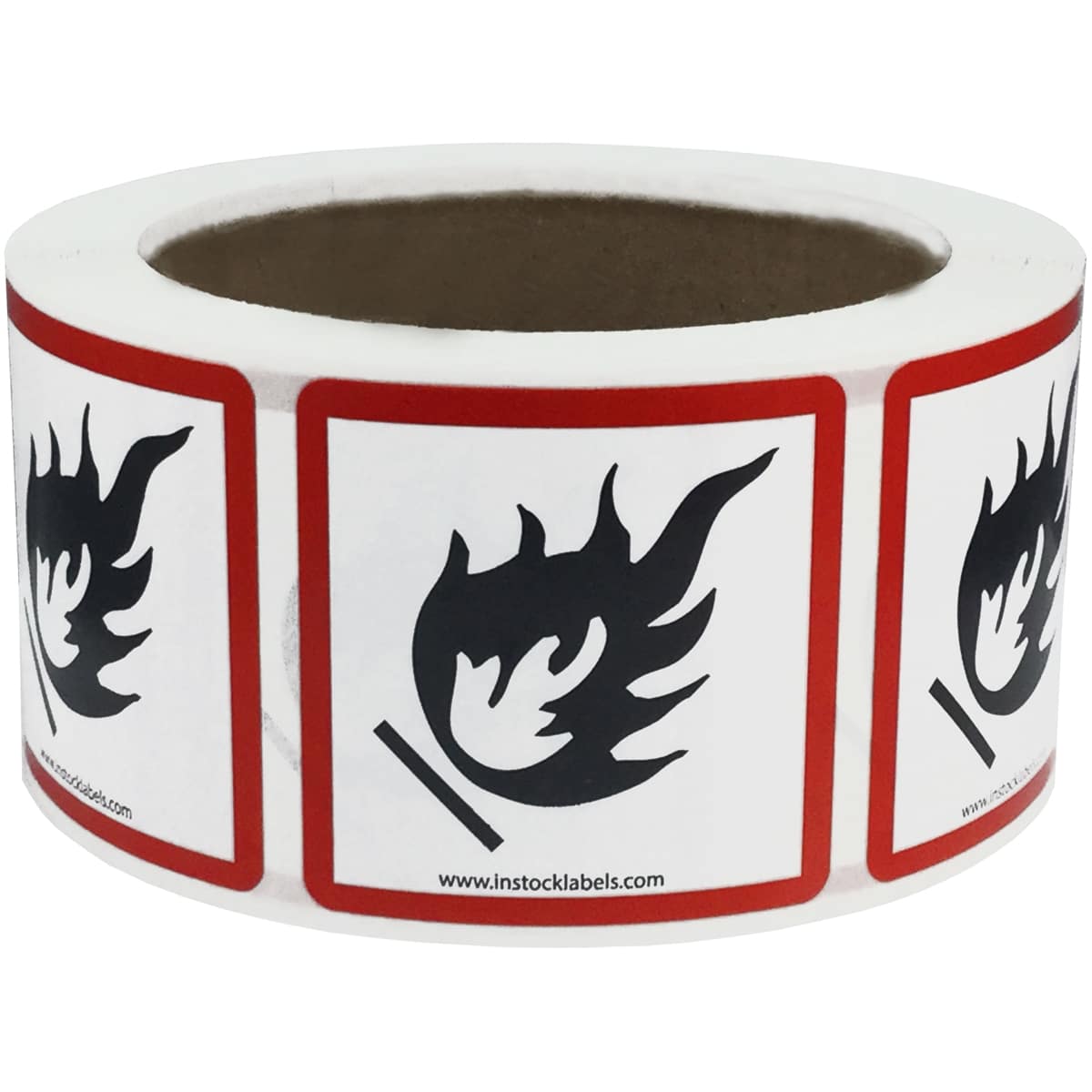 Flame Pictogram International GHS Warning Labels QTY 500