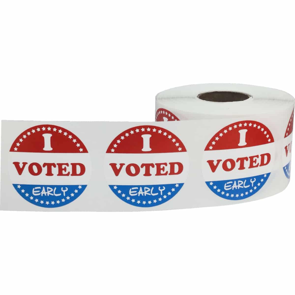 I Voted Early Stickers Semi-Gloss 1.5" Quantity 500