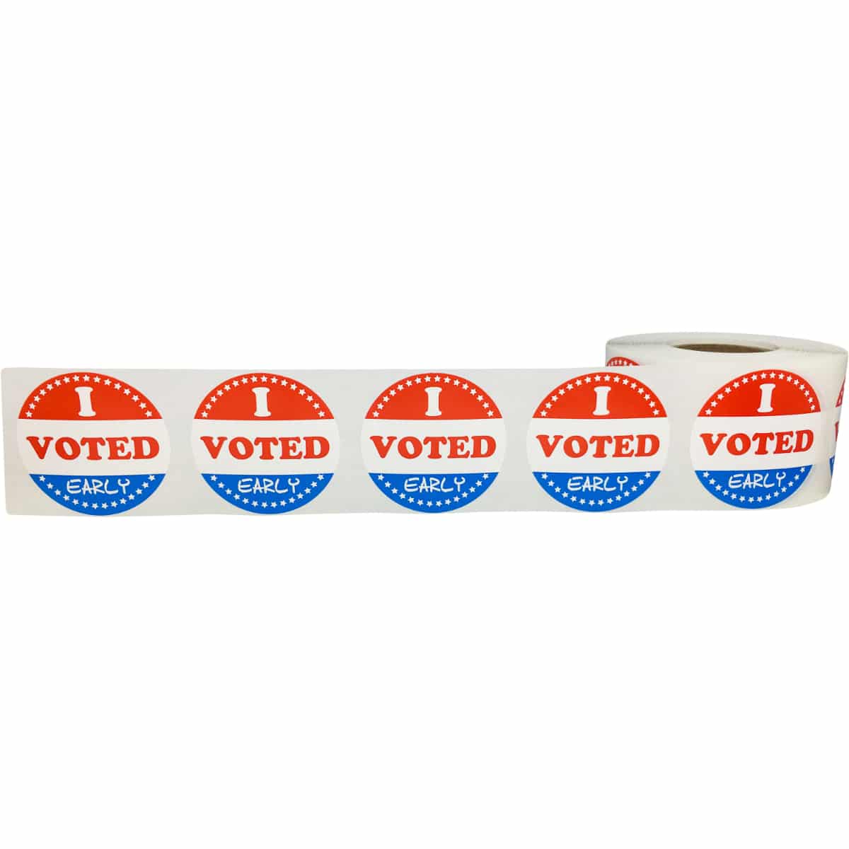 I Voted Early Stickers Semi-Gloss 1.5" Quantity 500