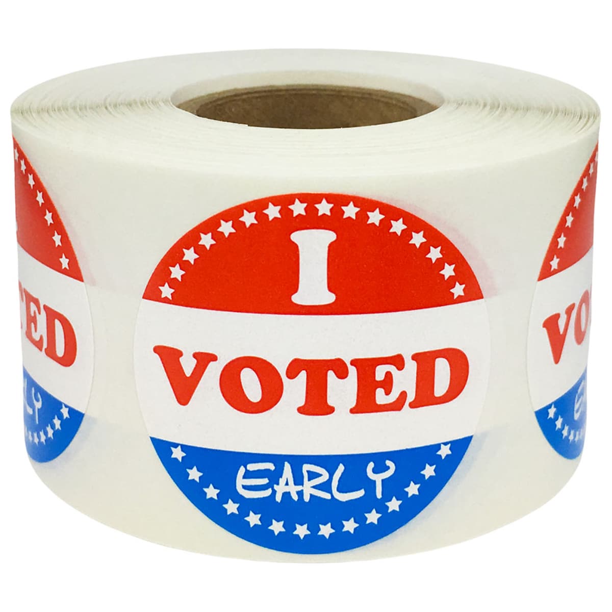 I Voted Early Stickers Semi-Gloss 1.5" Quantity 500