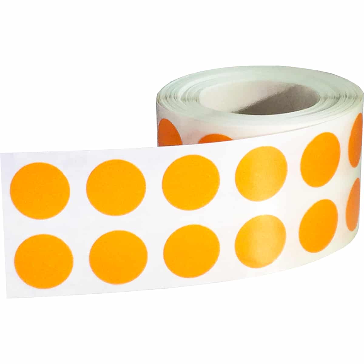 Orange Removable Dot Stickers 1/2" Round QTY 1,000 Orange Removable Dot Stickers 1/2" Round QTY 1,000