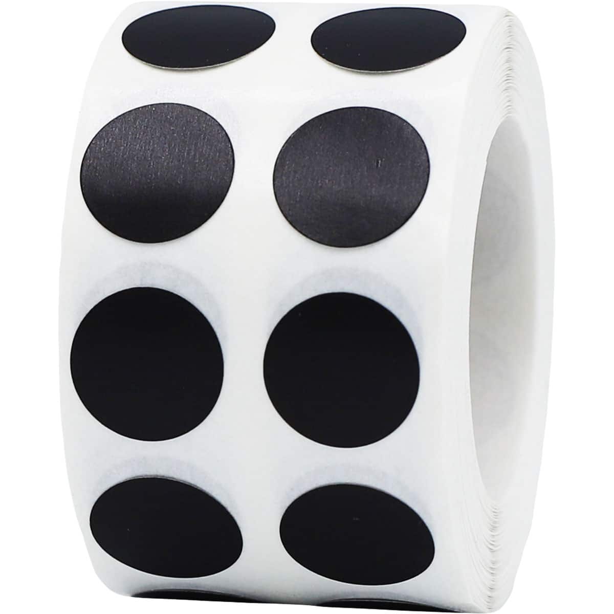 Black Removable Dot Stickers 1/2" Round QTY 1,000 Black Removable Dot Stickers 1/2" Round QTY 1,000