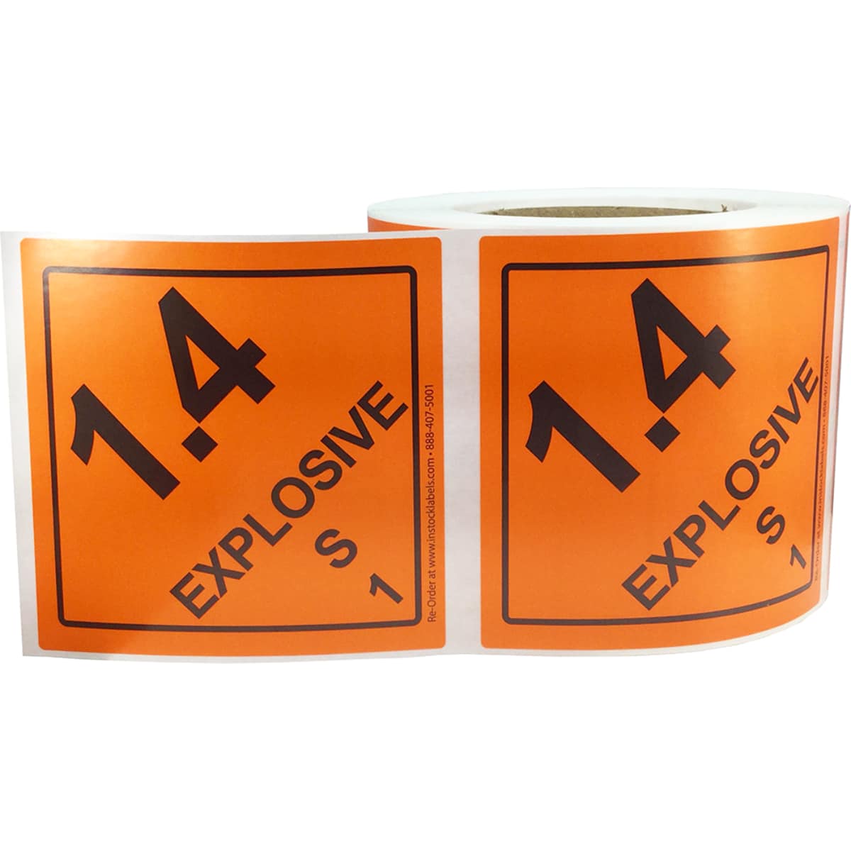 Explosive Class 1.4 S Hazmat DOT Labels Quantity 500 Explosive Class 1.4 S Hazmat DOT Labels Quantity 500