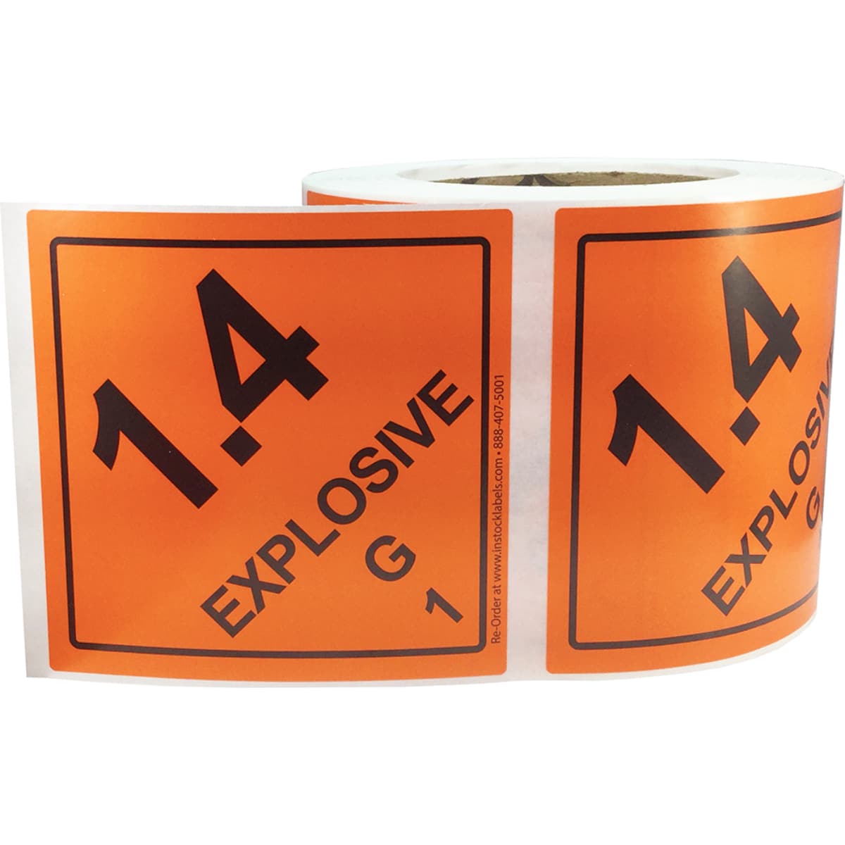 Hazmat DOT Labels Explosive Class 1.4 G Quantity 500