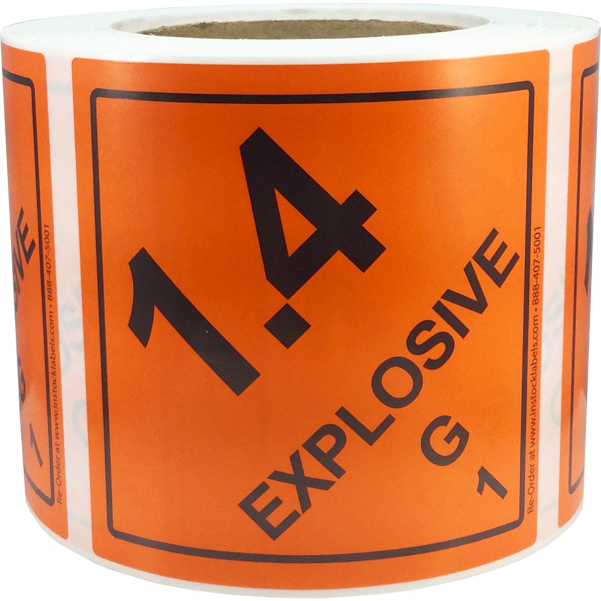 Hazmat DOT Labels Explosive Class 1.4 G Quantity 500