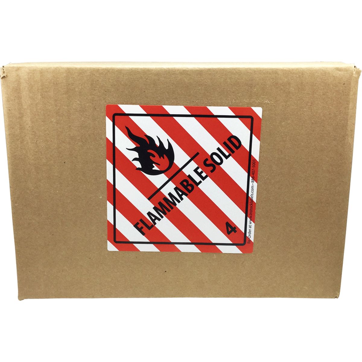 DOT Flammable Solid Hazard Labels Class 4 Quantity 500 DOT Flammable Solid Hazard Labels Class 4 Quantity 500