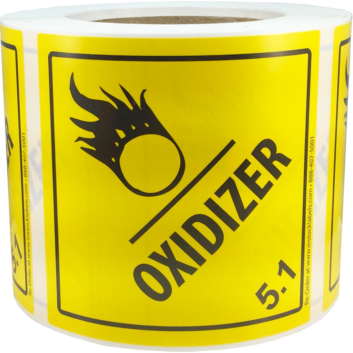 Oxidizer Hazmat Labels Class 5.1 DOT Hazmat Quantity 500