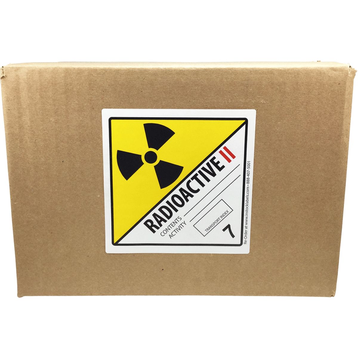 DOT Radioactive ll Hazard Labels Class 7 QTY 500 DOT Radioactive ll Hazard Labels Class 7 QTY 500