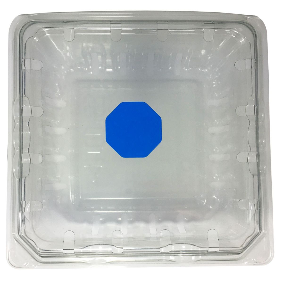 Blue Stickers Removable 1" Octagon QTY 500