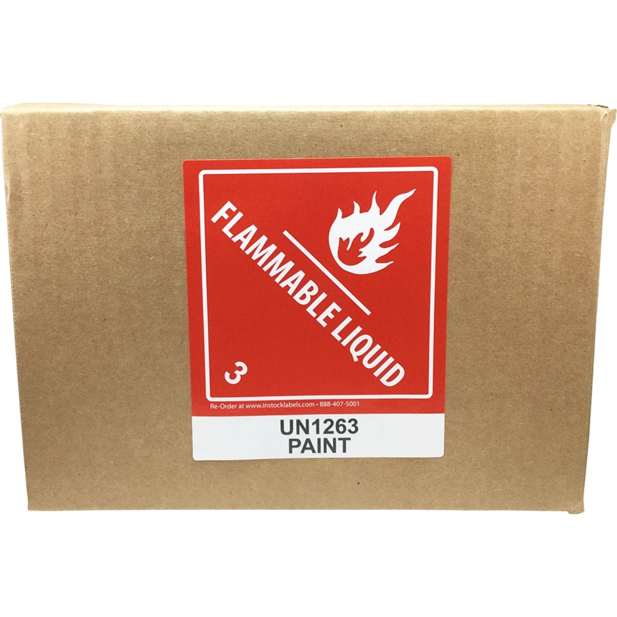 UN1263 Labels DOT | Paint Related Materials Flammable Liquid Hazard Class 3 Quantity 500