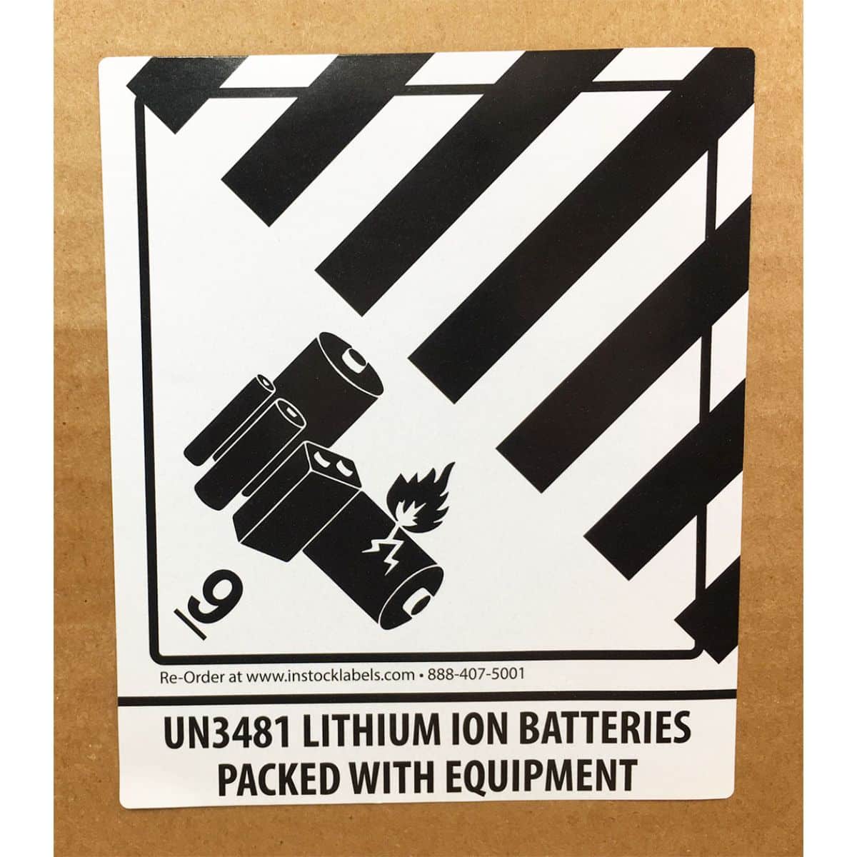 Lithium Ion Batteries Packed With Equipment UN3481 Hazard Class 9 Quantity 500 Lithium Ion Batteries Packed With Equipment UN3481 Hazard Class 9 Quantity 500