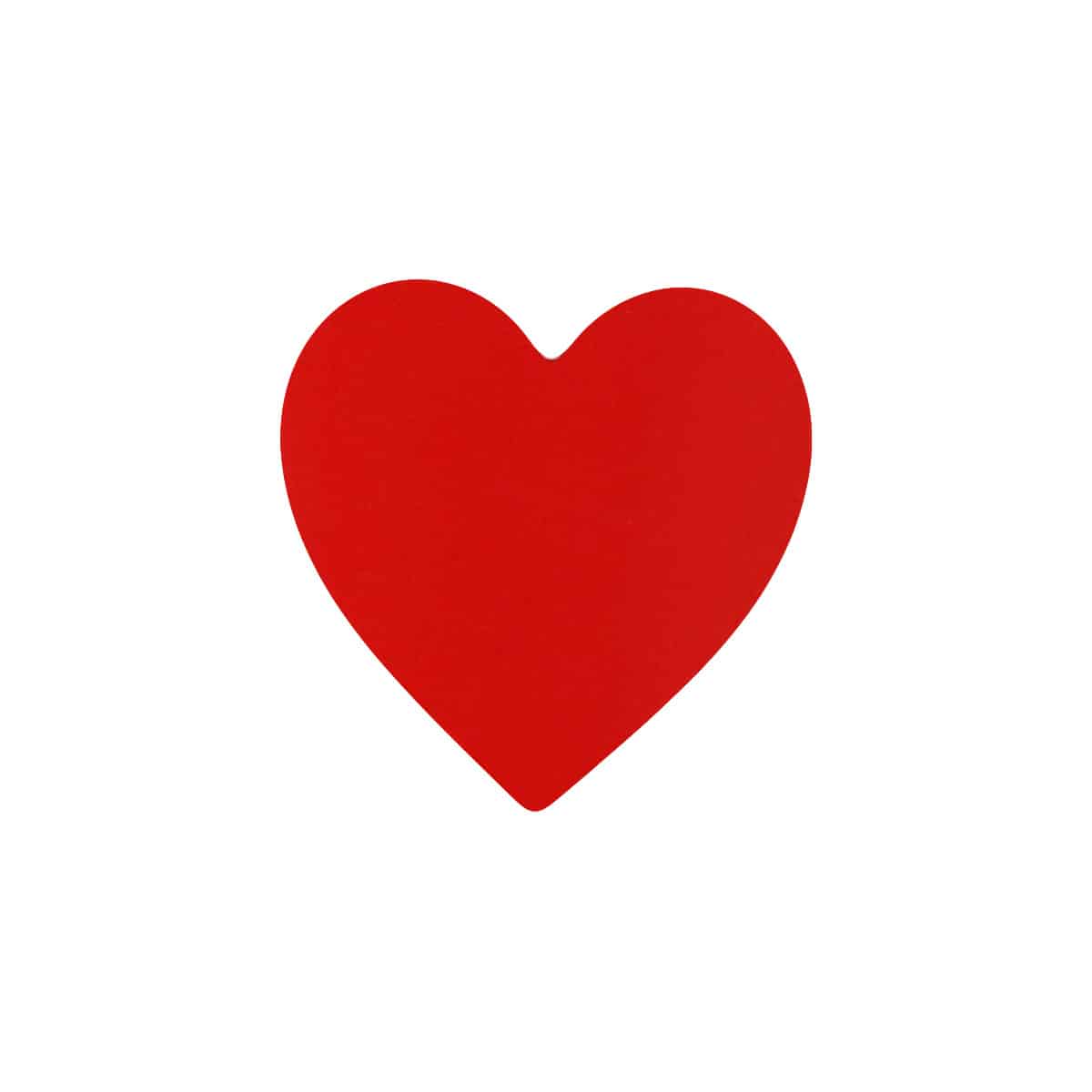 Red Heart Stickers 1" QTY 500