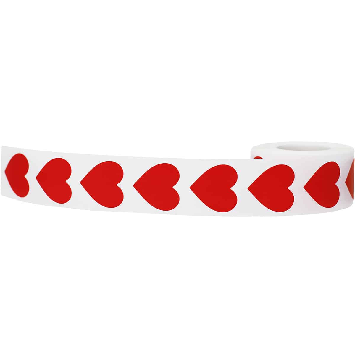 Red Heart Stickers 1" QTY 500
