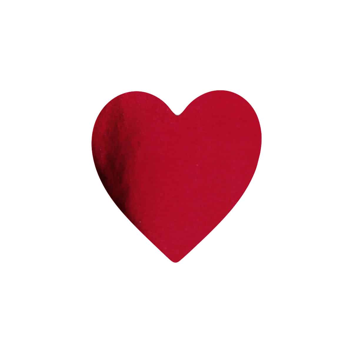 Metallic Red Heart Stickers 1" QTY 500 Metallic Red Heart Stickers 1" QTY 500