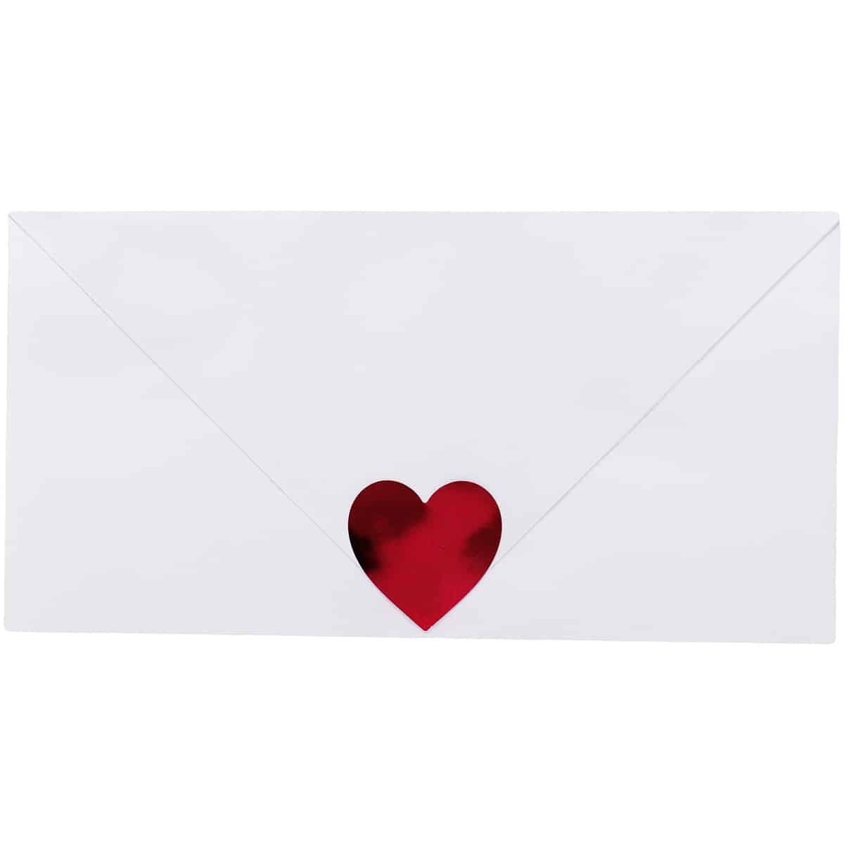 Metallic Red Heart Stickers 1" QTY 500 Metallic Red Heart Stickers 1" QTY 500