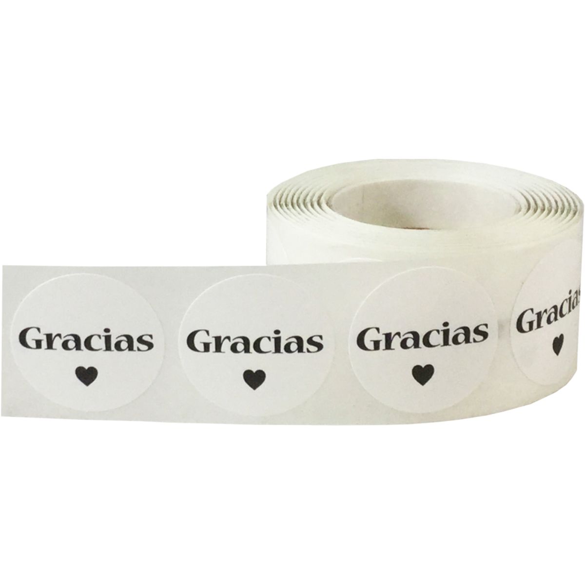 Spanish Gracias/Thank You Stickers White 1" QTY 500 Spanish Gracias/Thank You Stickers White 1" QTY 500
