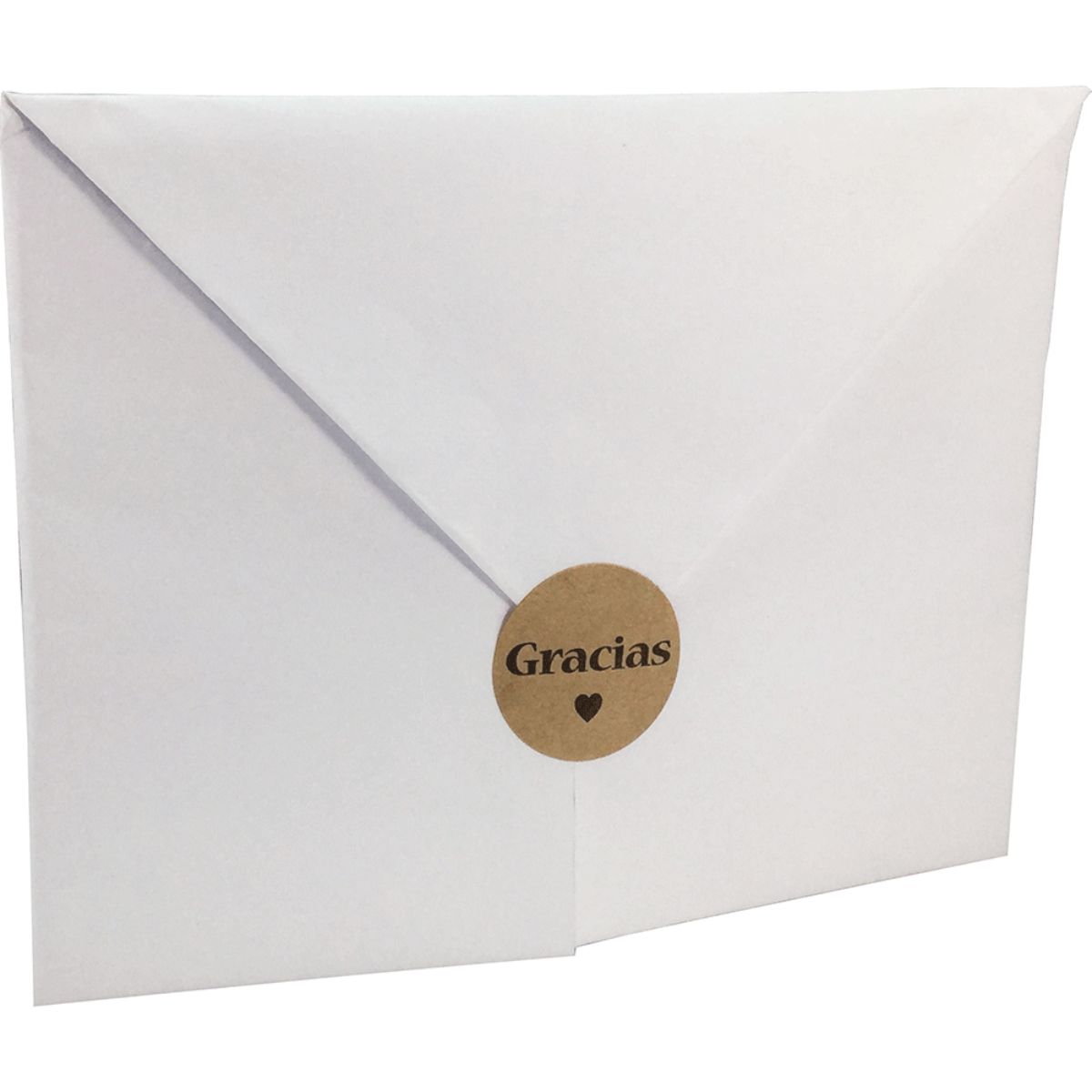Spanish Gracias Stickers Brown Kraft 1" QTY 500 Spanish Gracias Stickers Brown Kraft 1" QTY 500