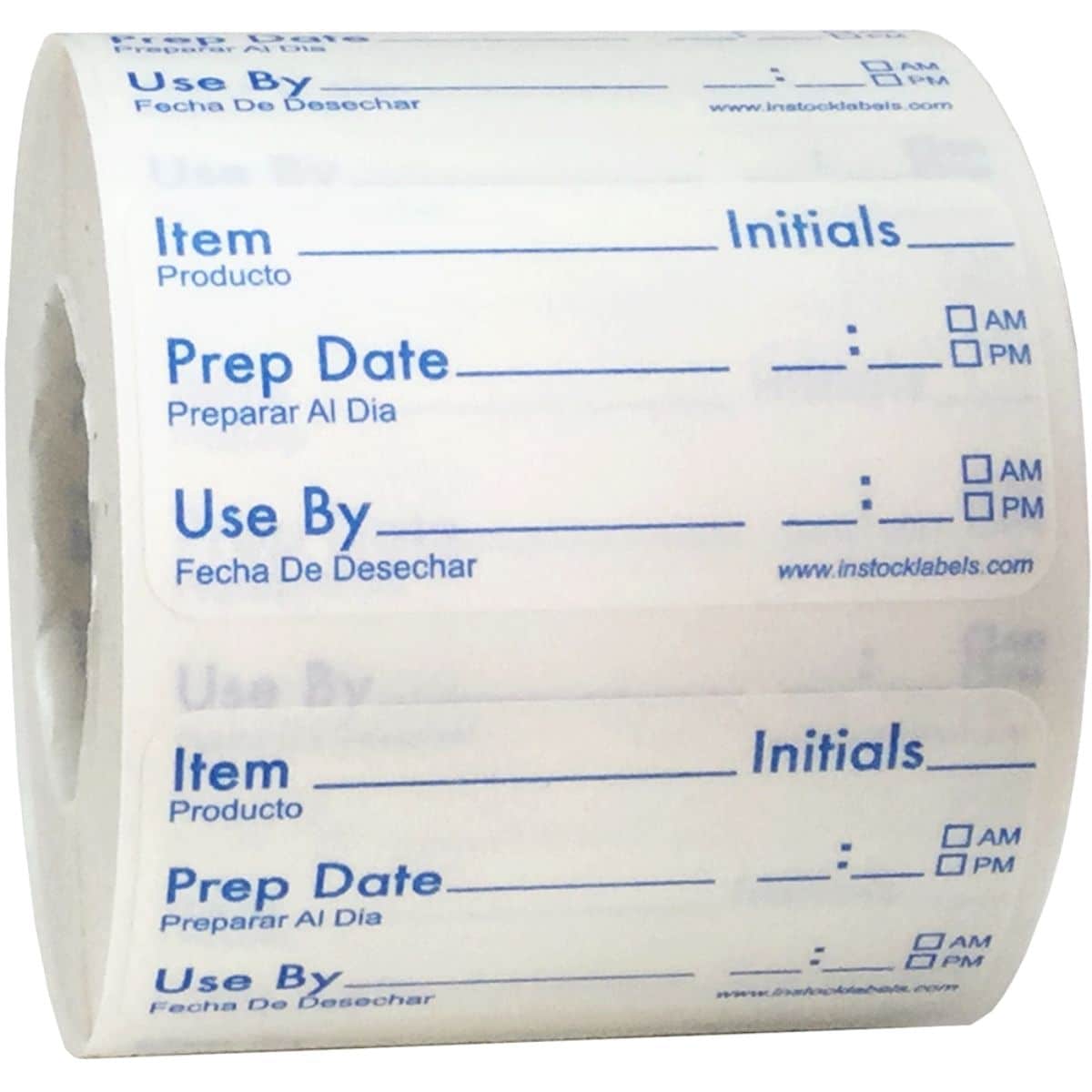 Writable Dissolvable Prep Date Use By Food Rotation Labels QTY 500