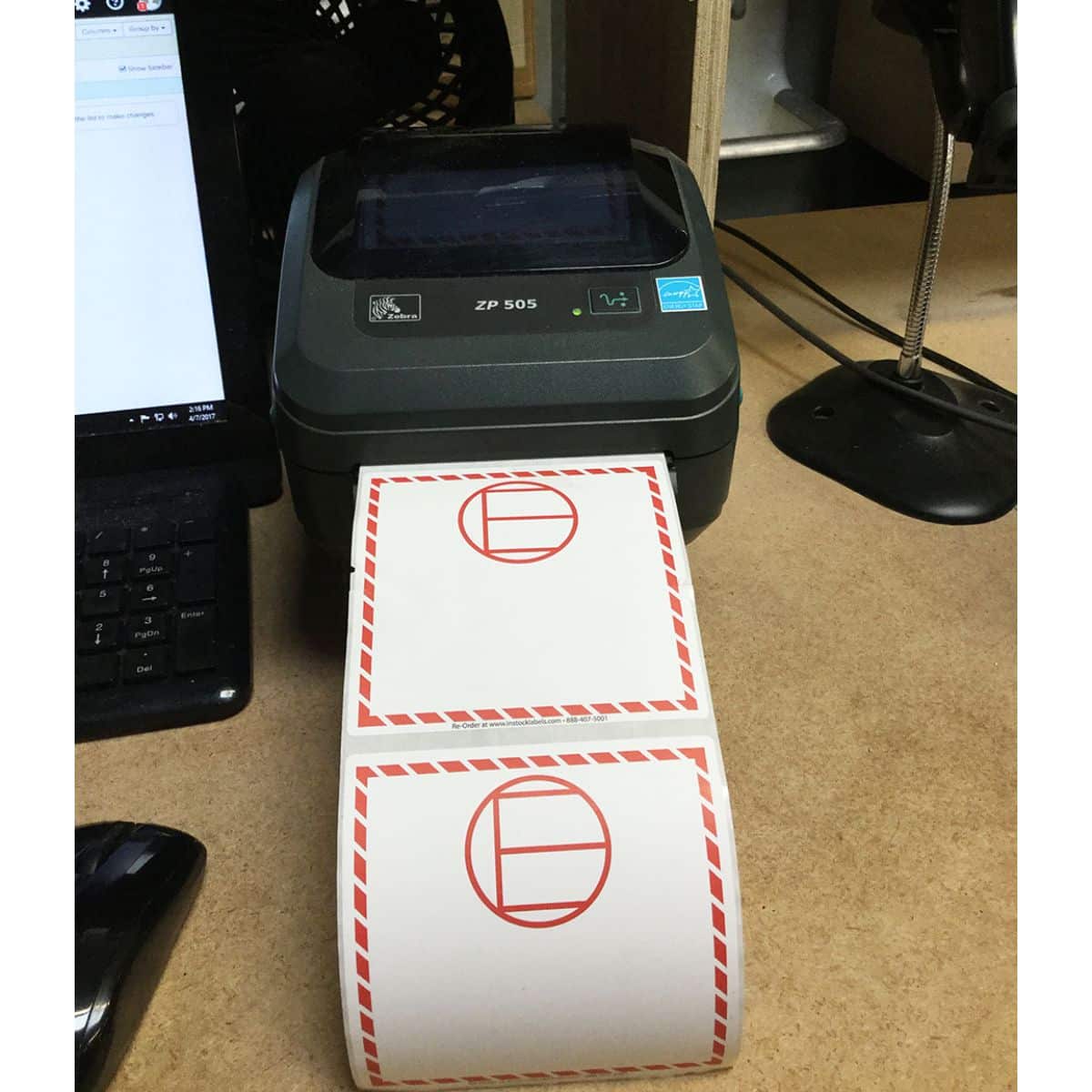 Dangerous Goods in Excepted Quantities Trans Thermal Labels Quantity 500 Dangerous Goods in Excepted Quantities Trans Thermal Labels Quantity 500