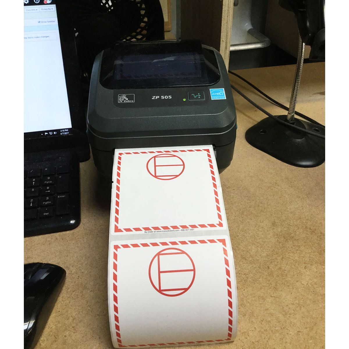 Dangerous Goods in Excepted Quantities Direct Thermal Labels QTY 500 Dangerous Goods in Excepted Quantities Direct Thermal Labels QTY 500