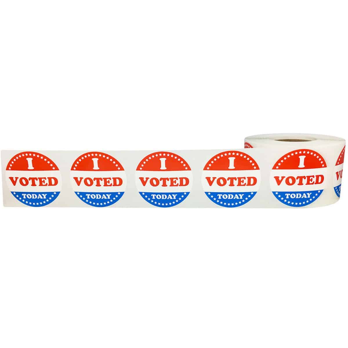 I Voted Today Stickers 1" QTY 500 I Voted Today Stickers 1" QTY 500