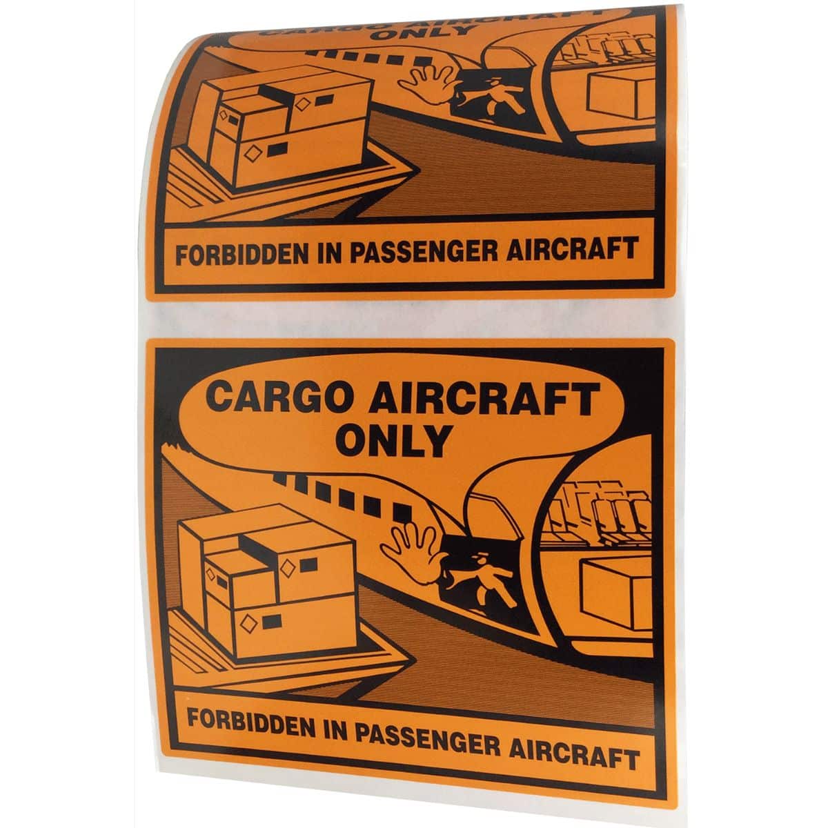 Cargo Aircraft Only Warning Labels Quantity 500 Cargo Aircraft Only Warning Labels Quantity 500