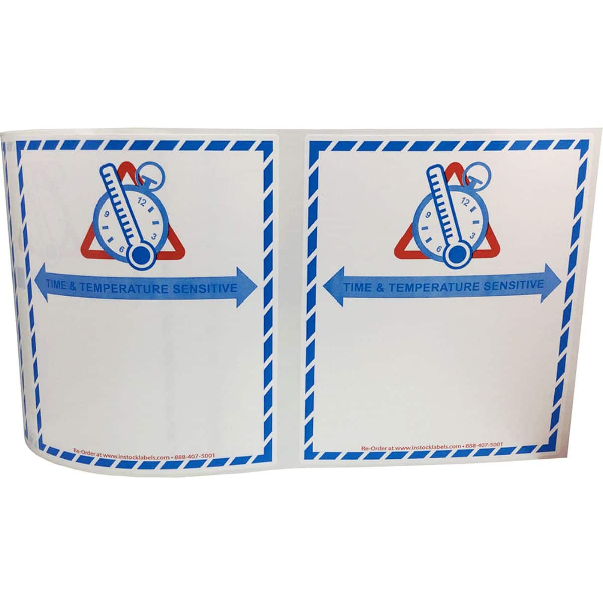Time and Temperature Sensitive Labels Quantity 500