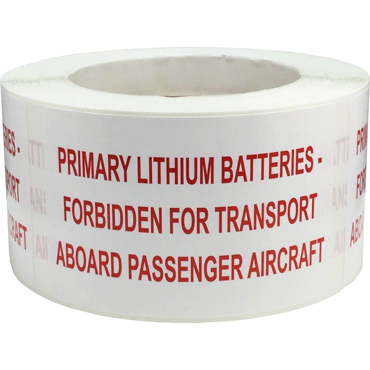 Primary Lithium Batteries Forbidden for Transport Labels Quantity 500 Primary Lithium Batteries Forbidden for Transport Labels Quantity 500