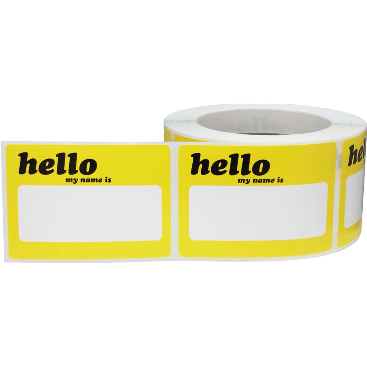Yellow Visitor Stickers Hello My Name Is QTY 500 Yellow Visitor Stickers Hello My Name Is QTY 500