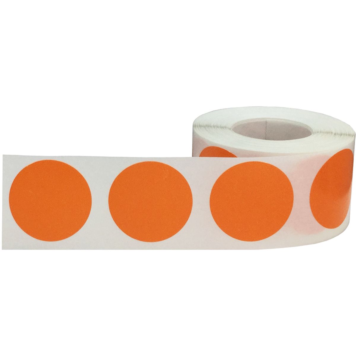 Hot Orange Labels 1.25" Round QTY 500 Hot Orange Labels 1.25" Round QTY 500