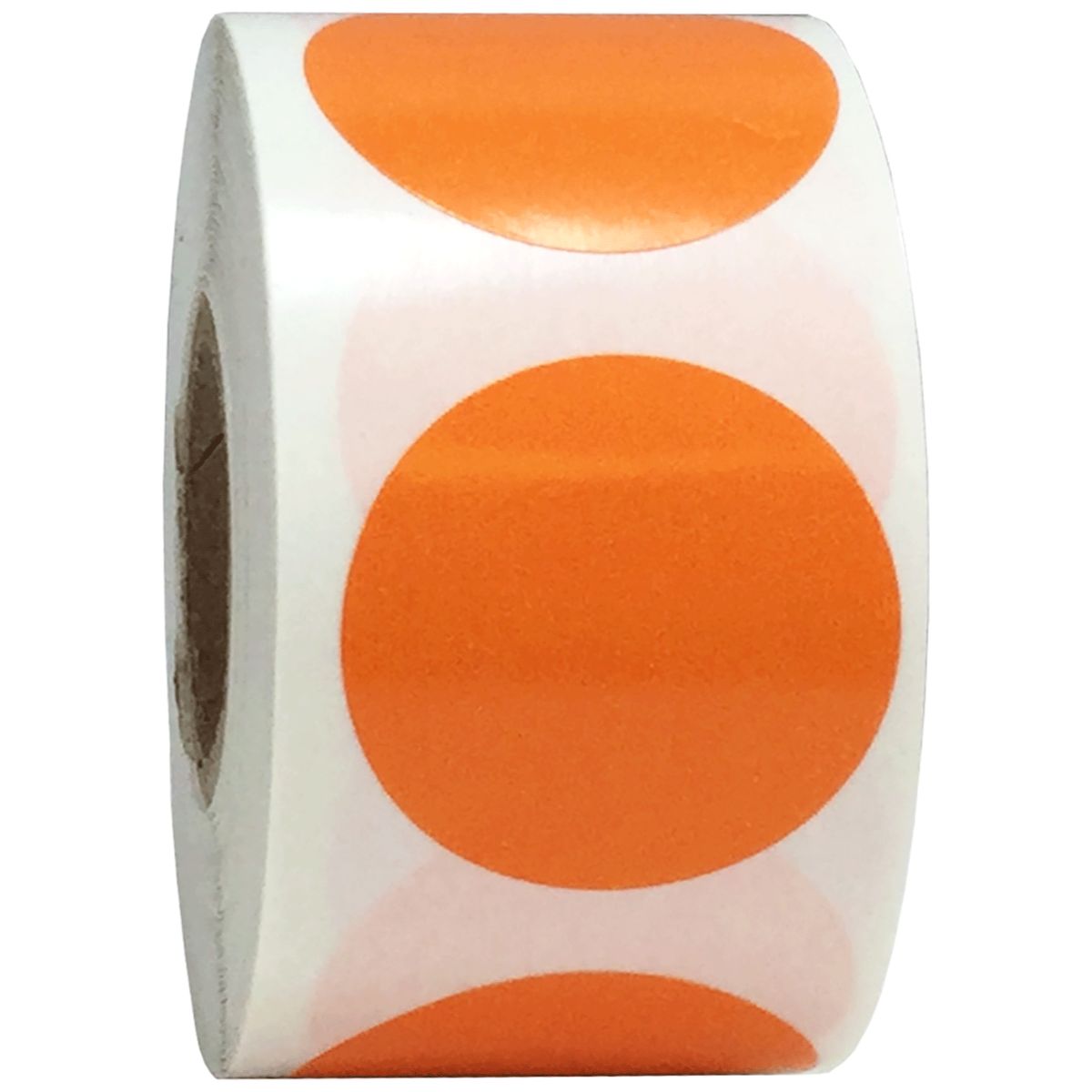 Hot Orange Labels 1.25" Round QTY 500 Hot Orange Labels 1.25" Round QTY 500