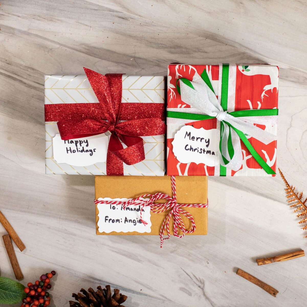 White Blank Gift Tags for Holiday Gift Wrapping | 3 Shapes QTY 100 White Blank Gift Tags for Holiday Gift Wrapping | 3 Shapes QTY 100