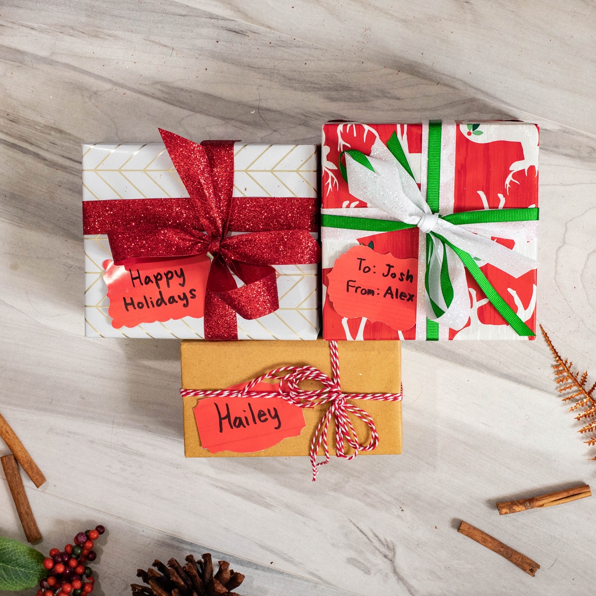 Red Gift Tags for Holiday Gift Wrapping QTY 100 Red Gift Tags for Holiday Gift Wrapping QTY 100