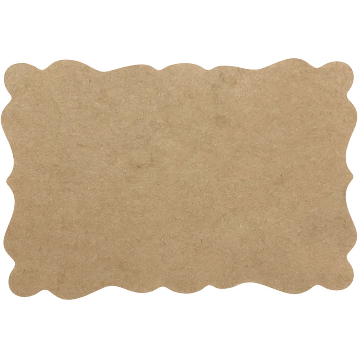 Minimalist Blank Natural Brown Kraft Gift Tag Stickers QTY 100