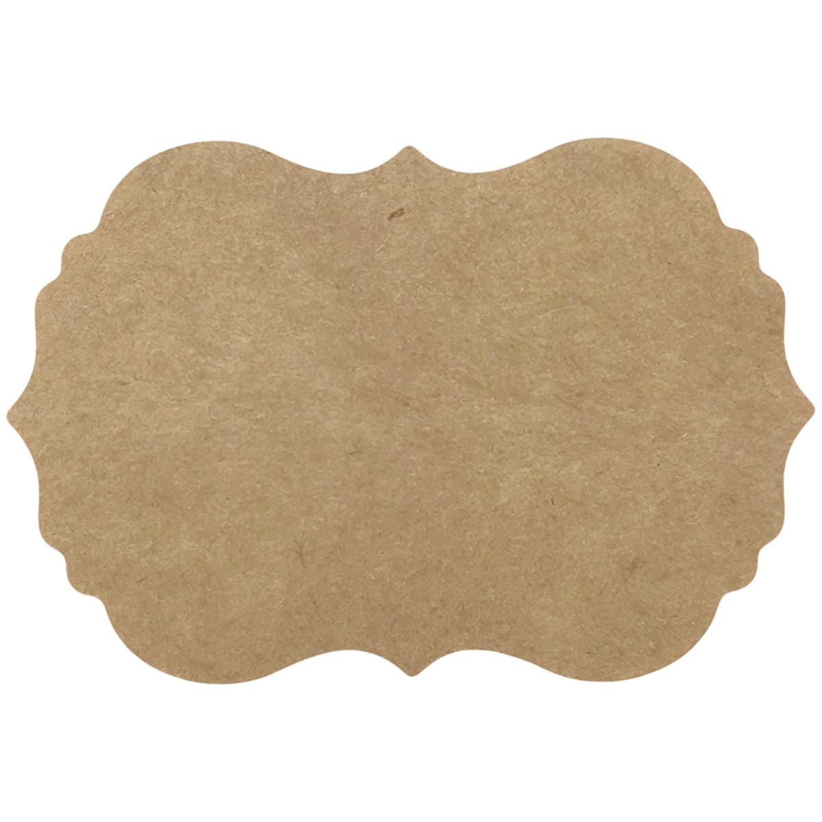 Minimalist Blank Natural Brown Kraft Gift Tag Stickers QTY 100